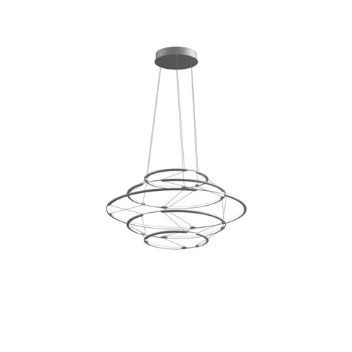 Nemo+DROP 5 LED 35W 3350lm 2700K CRI>90, hämardatav 1-10V, rippvalgusti, satiin hõbe